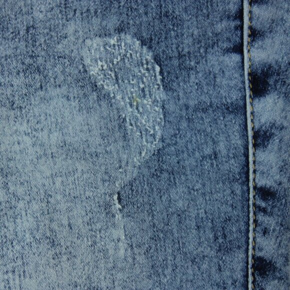 NEW K&H Distressed Acid Wash Rhinstone Studs Stretch High Rise Skinny Jeans 36 - Picture 7 of 11